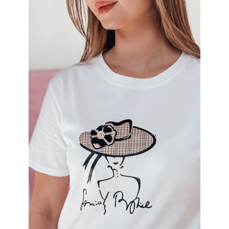 Dámské tričko s potiskem WOMANPOW bílé