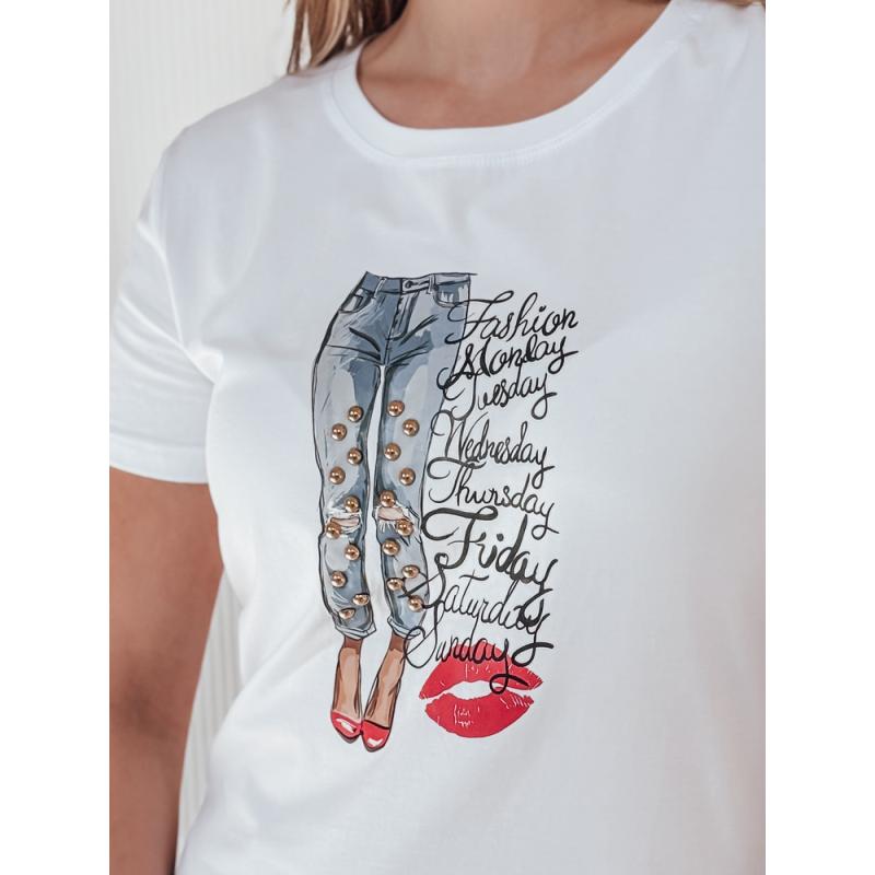 Dámské tričko s potiskem TRENDAY bílé