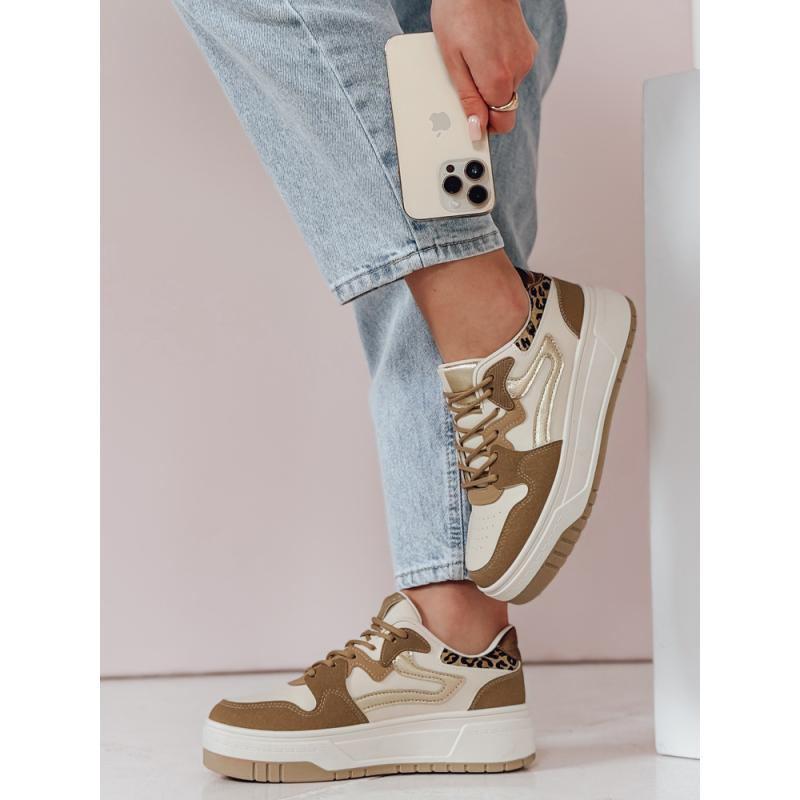 Női platform cipő BEIMEI bézs