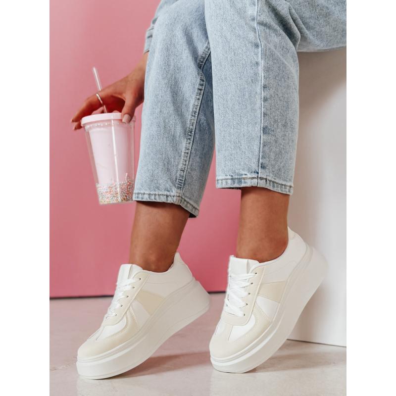 Női platform cipő MODNIKKI fehér