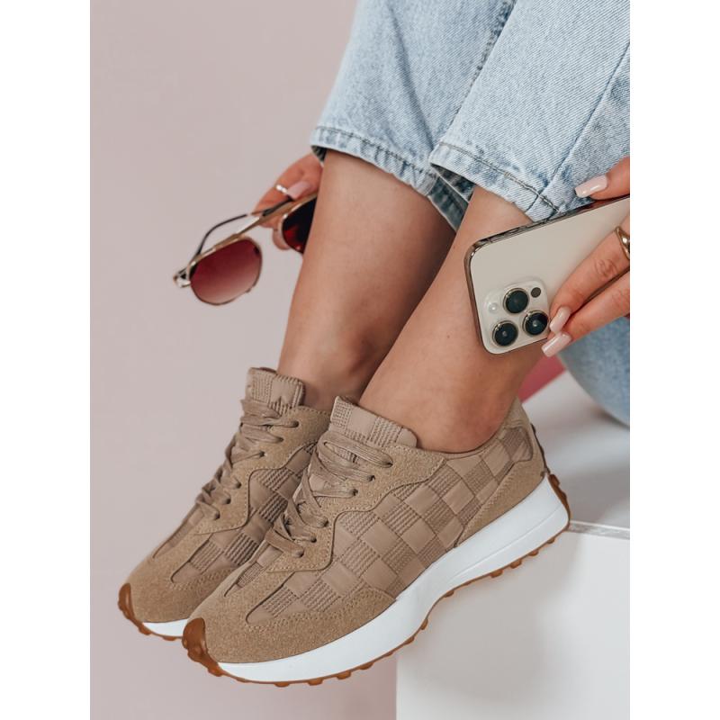 Női sportcipő RUNBAN khaki