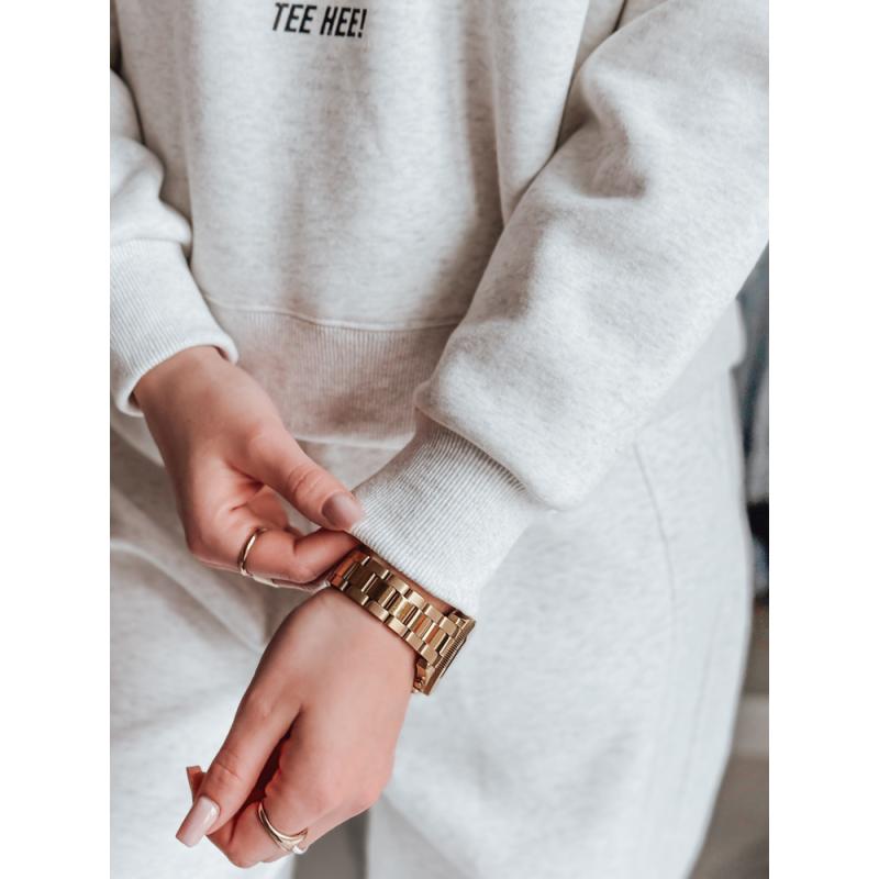 Dámská halenka oversize s potiskem GOOSHY šedá