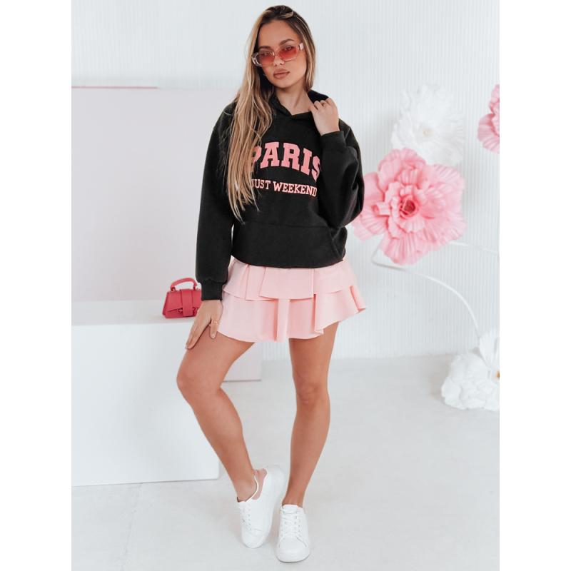 Női túlméretezett pulóver PARISSIA fekete