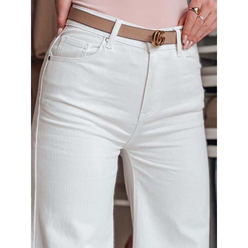 Női LEGBLISS széles szárú nadrág fehér