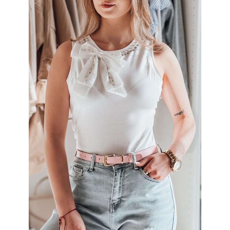 Dámské tričko s mašlí PERBOW bílé