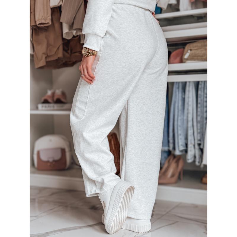 Dámské široké tepláky DRESMOOD světle šedé