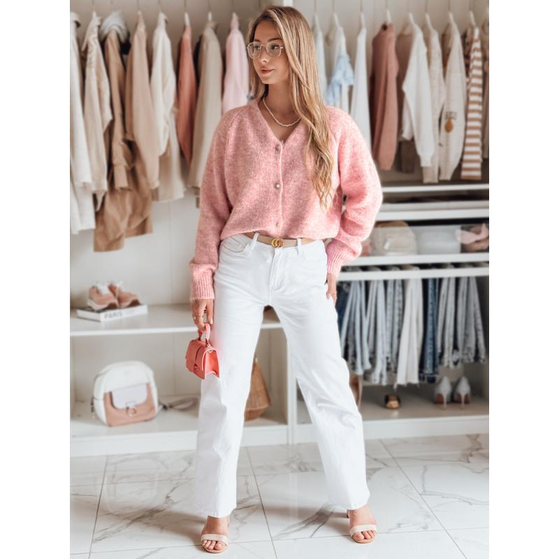 Dámský svetr nadměrné velikosti SOFTELLS růžový