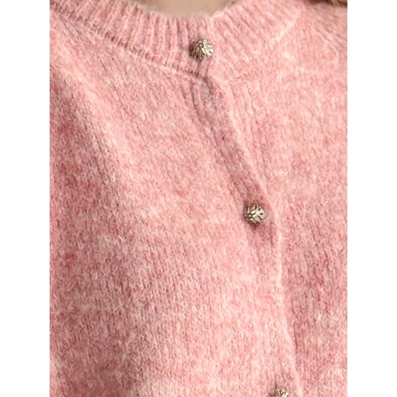 Dámský svetr nadměrné velikosti SOFTELLS růžový