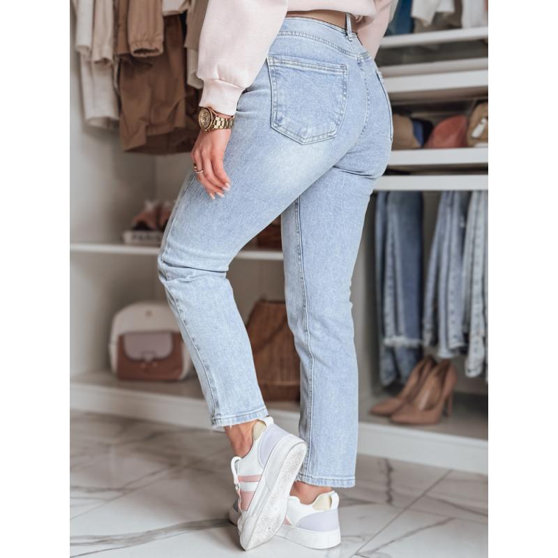 Dámské džíny slim fit kalhoty s páskem NEOPASS modré