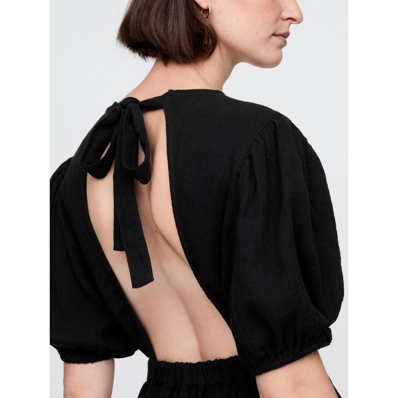 Musszlin midi ruha Gap