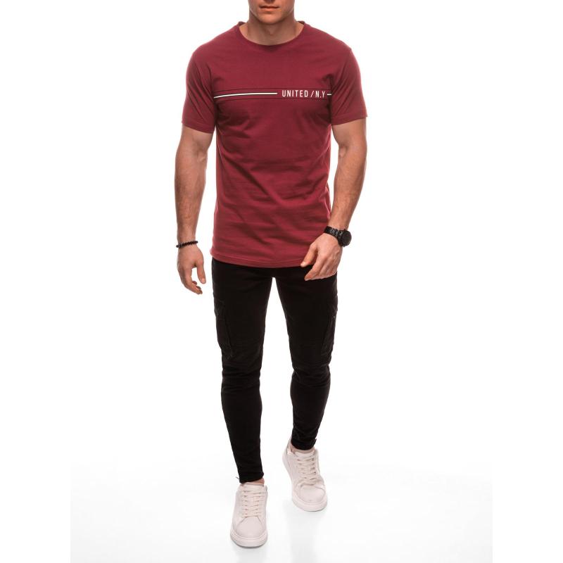 Pánské tričko s potiskem S2030 - červené