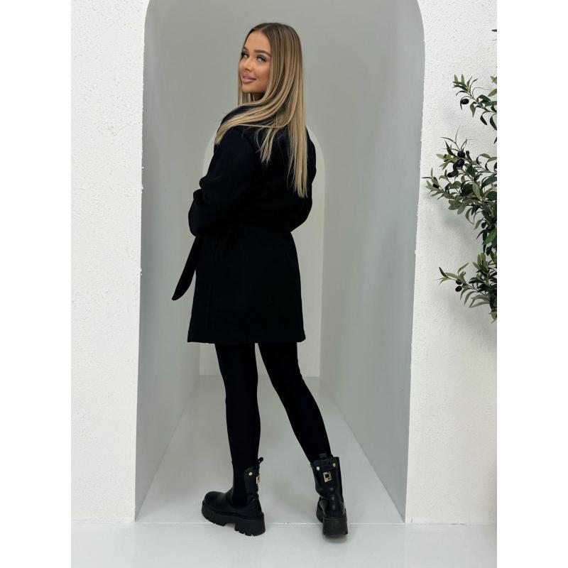 Módní dámský kabát CLR039 – černý