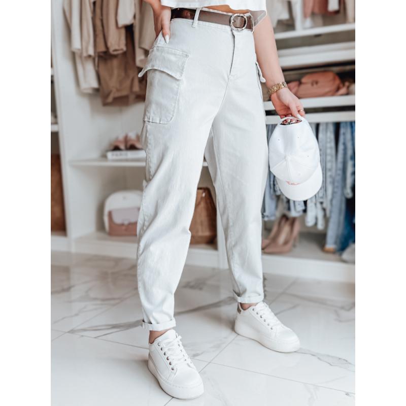 Dámské baggy kalhoty GOTRENDI, světle šedé