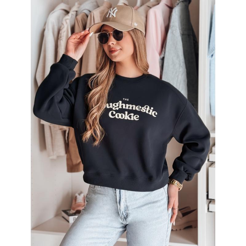 Dámská oversize mikina s potiskem COOKIES granátová