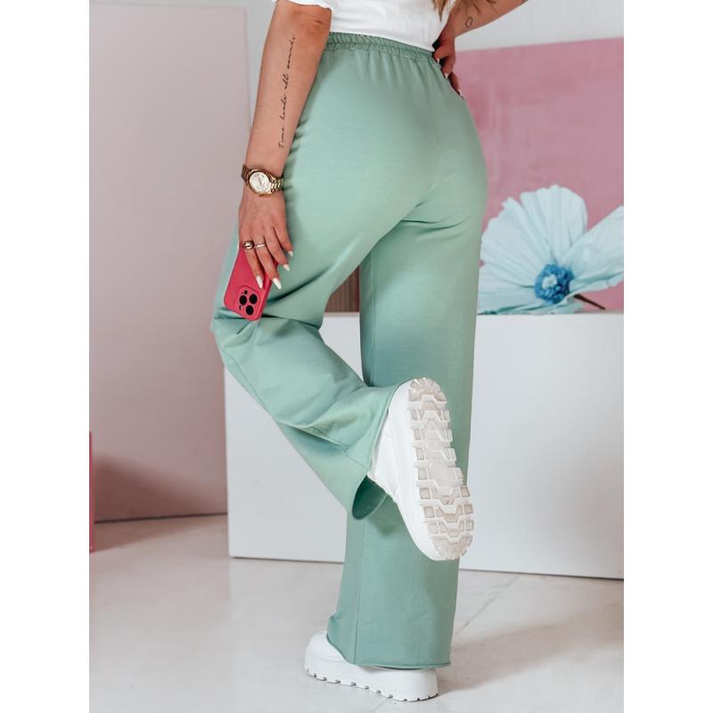 Dámské tepláky se širokými nohavicemi DRESLINA mint