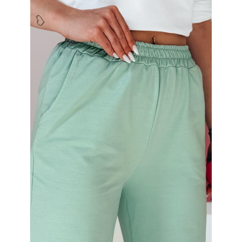 Dámské tepláky se širokými nohavicemi DRESLINA mint