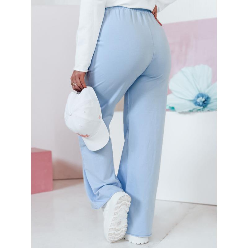 Dámské tepláky se širokými nohavicemi DRESLINA modré