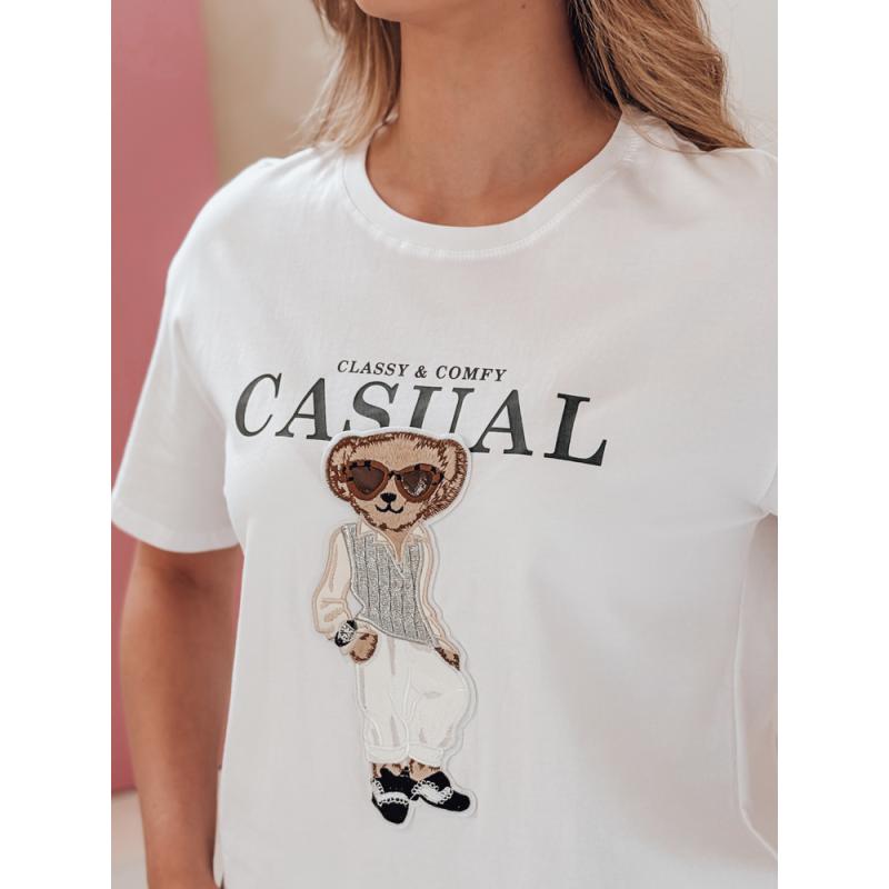 Dámske tričko s medvedíkom MISSTARTA biela