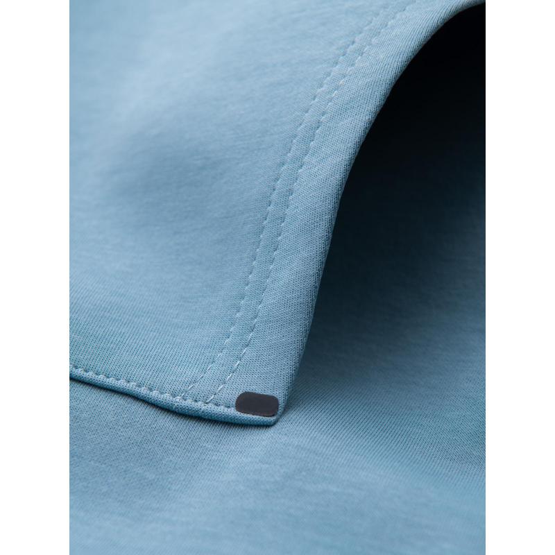 Pánska mikina BASIC z bavlny s kapucňou a zipsom - grafitová V11 OM-SSBZ-0160