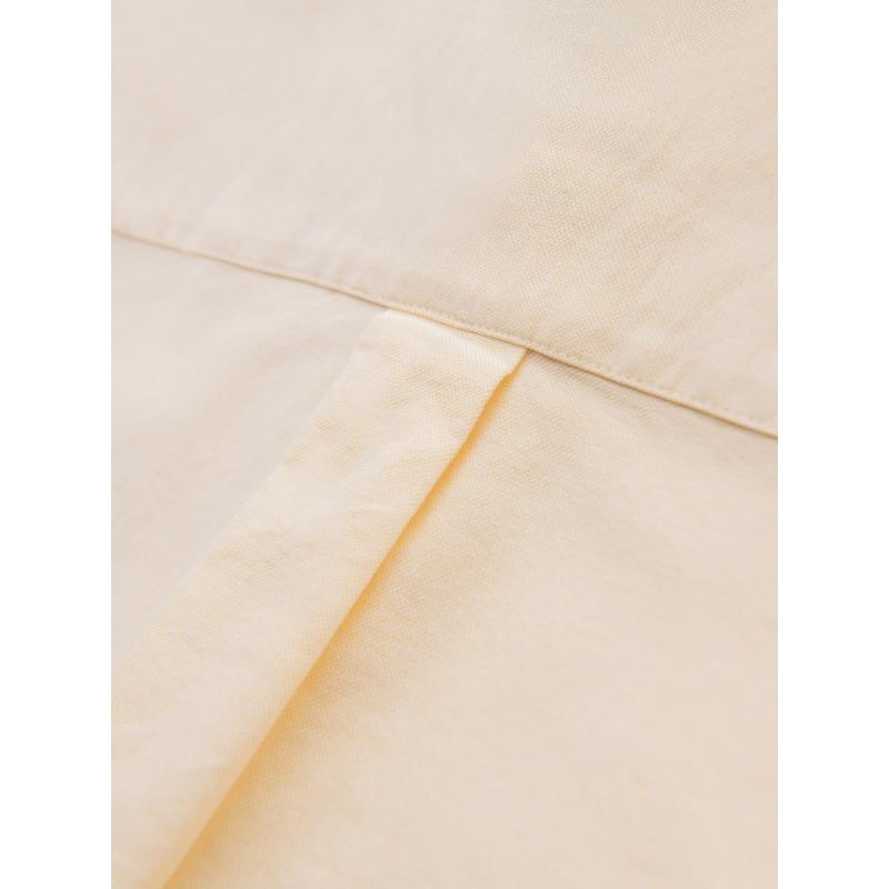 Pánská pastelová bavlněná oxfordská košile – jasně žlutá V3 OM-SHOS-0183