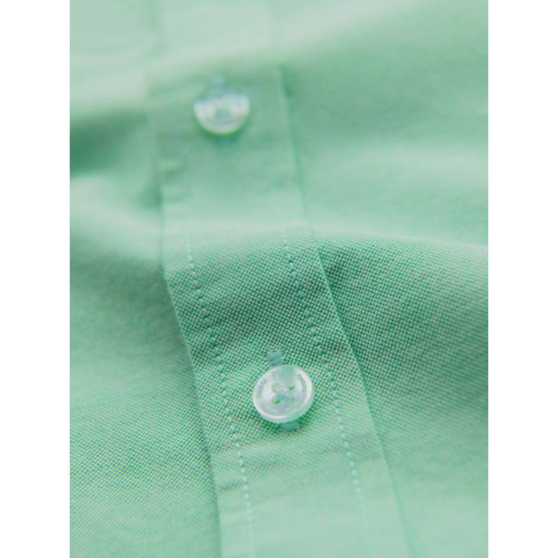 Pánská pastelová bavlněná oxfordská košile – mátová V4 OM-SHOS-0183