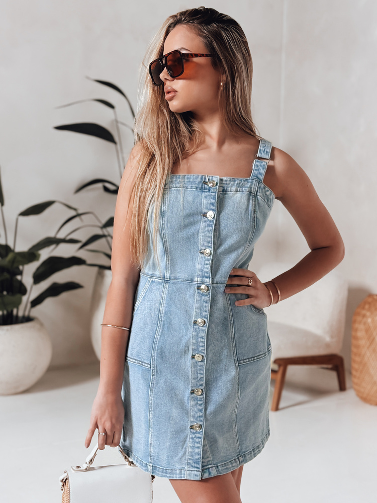 Strapabíró farmer mini ruha SEWIKA kék