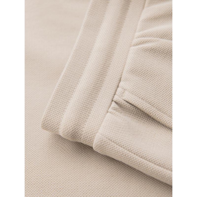 Pánské pletené šortky s ohrnutými nohavicemi - pískové V3 OM-SRCS-0170