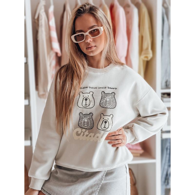 Dámská oversize mikina s medvídky MISOBEARS šedá