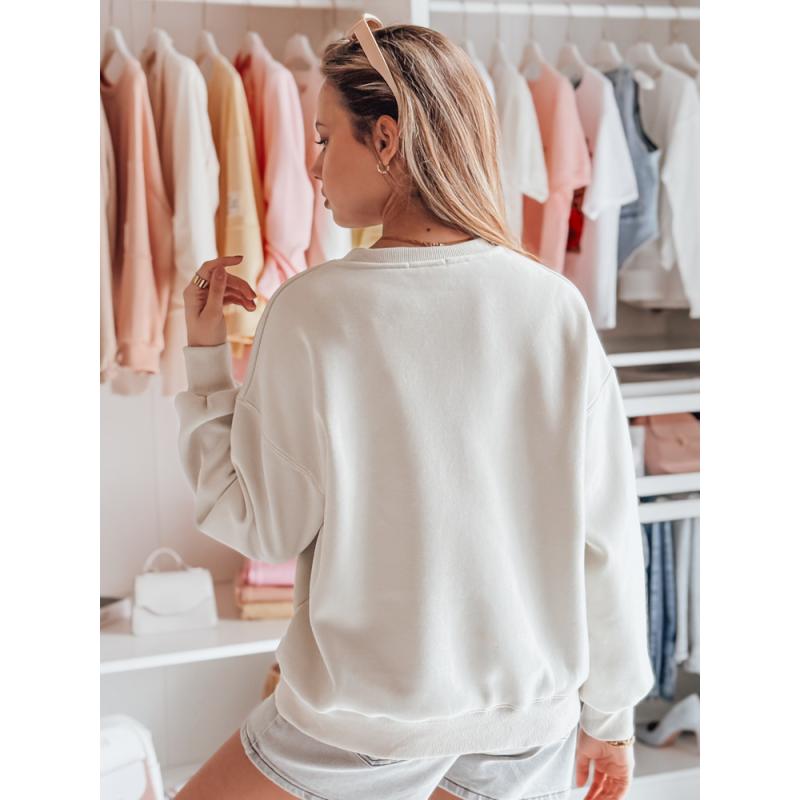 Női oversize pulóver MISOBEARS medvékkel, szürke