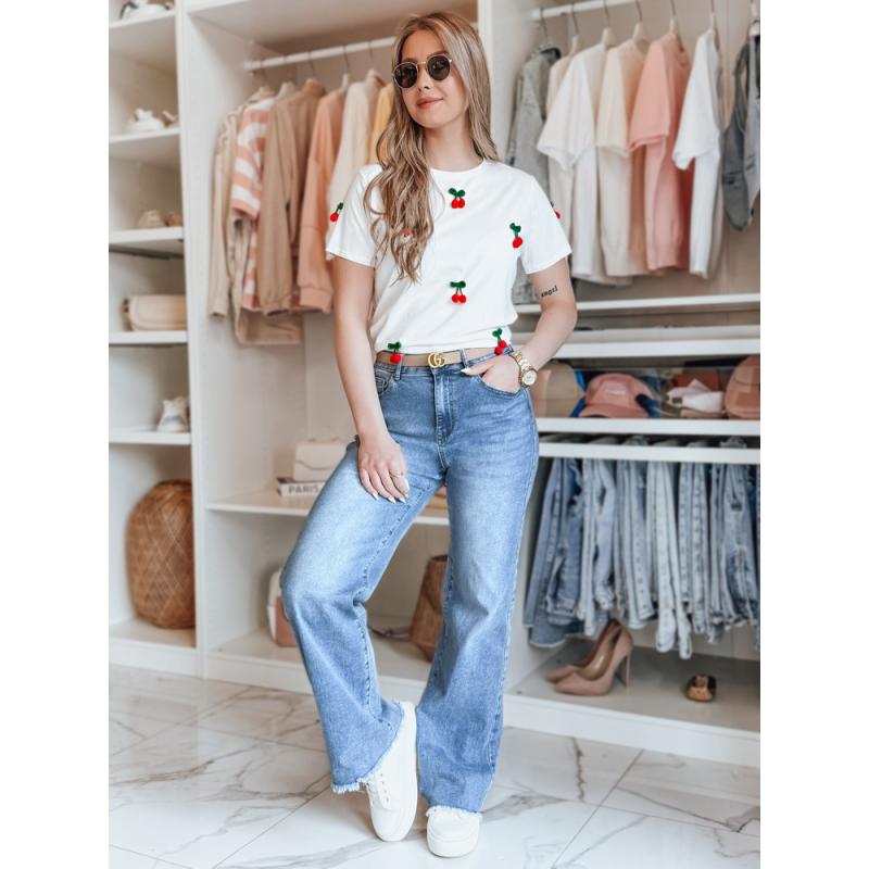 Dámské džíny se širokými nohavicemi DOGERISS modré