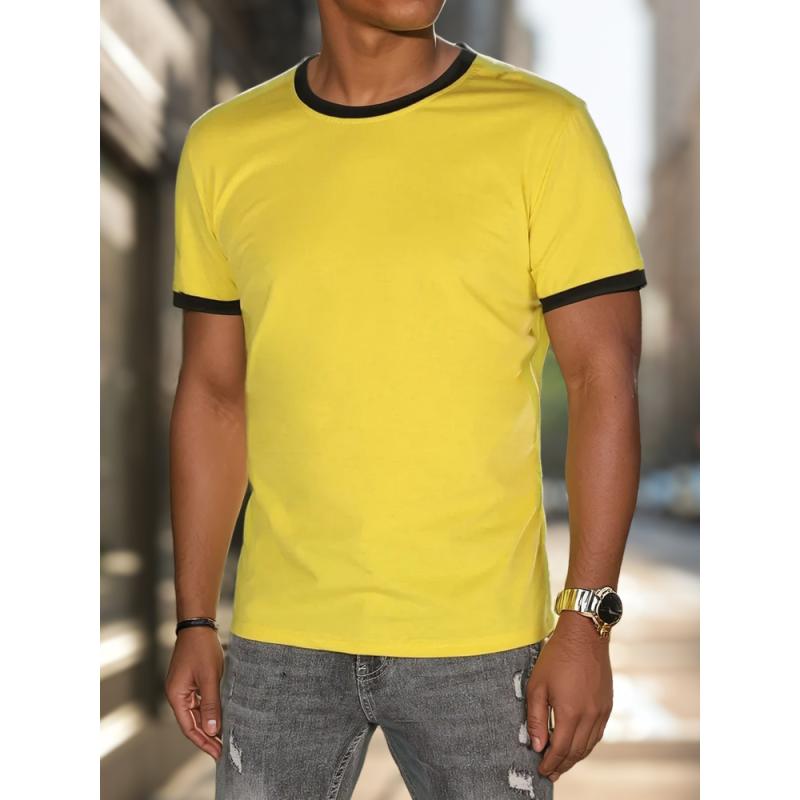 Pánské tričko basic žluté