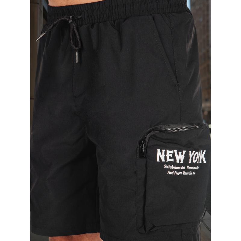 Pánské látkové kraťasy bojové černé