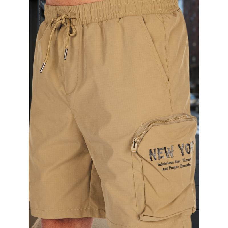 Pánské látkové kraťasy bojové khaki