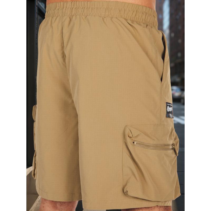 Pánské látkové kraťasy bojové khaki