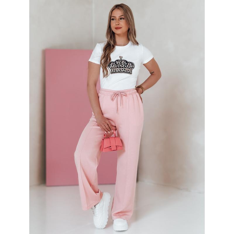 BLINGESSO női póló koronával, fehér