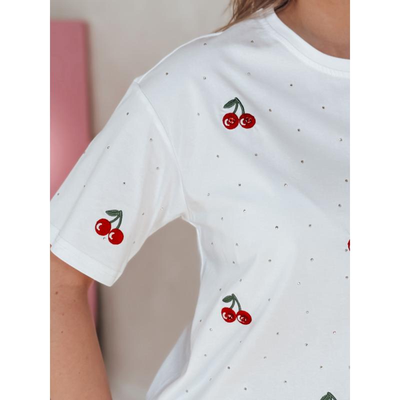 Dámské tričko s třešněmi FRUTTIKA bílá