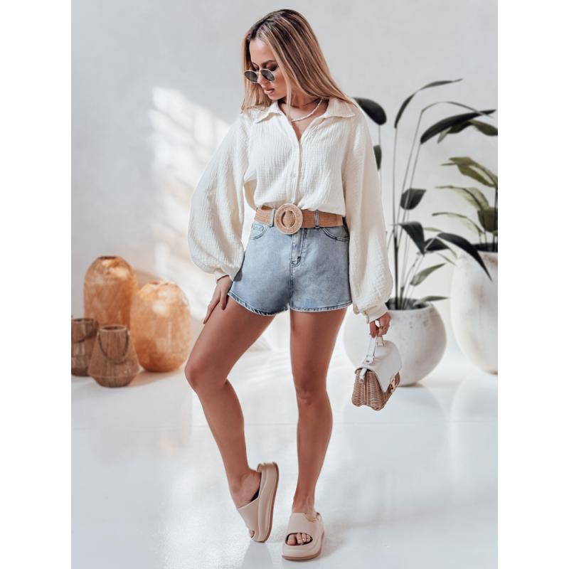 MUSLINEA krém oversize muszlin női ing