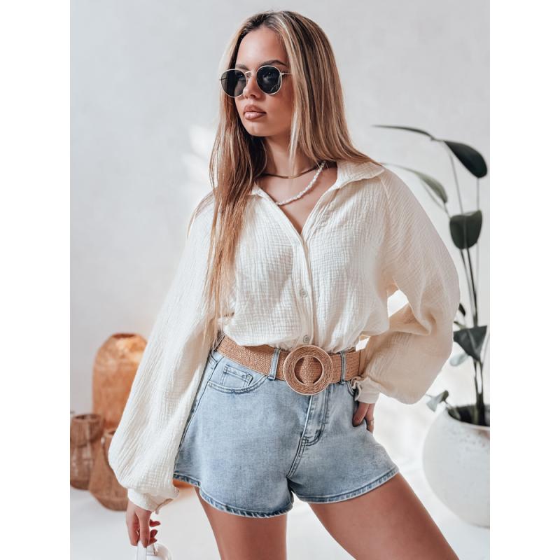 MUSLINEA krém oversize muszlin női ing