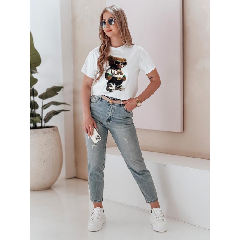 Dámské tričko s medvídkem bílá