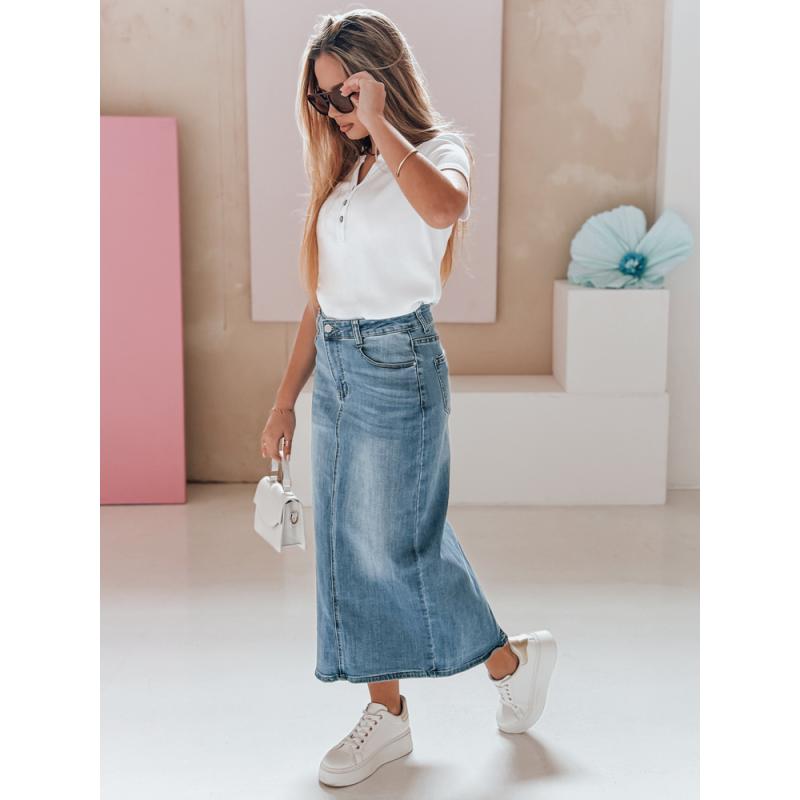 Džínová sukně maxi MAXI LONG modrá