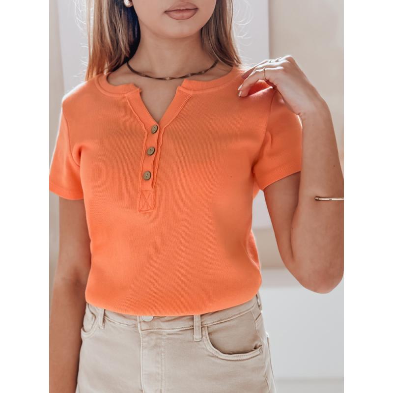 Dámska pruhovaná blúzka KISS LOOK oranžová