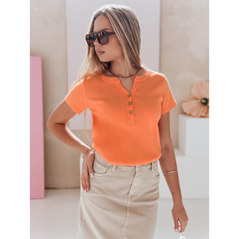 Dámska pruhovaná blúzka KISS LOOK oranžová