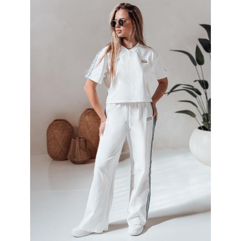 Dámská tepláková souprava nadměrné velikosti SPORT LIKE bílá