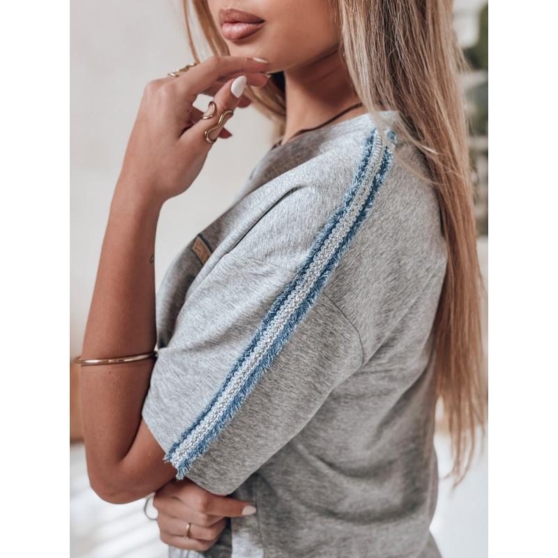 Dámská tepláková souprava nadměrné velikosti SPORT LIKE šedá