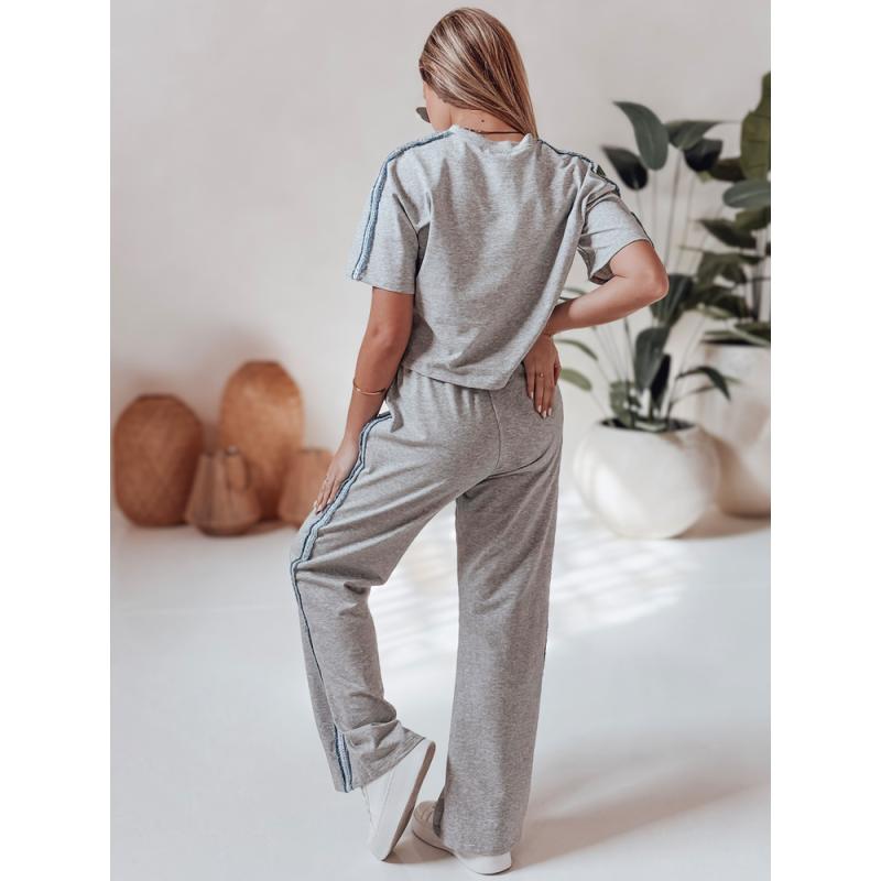 Dámská tepláková souprava nadměrné velikosti SPORT LIKE šedá