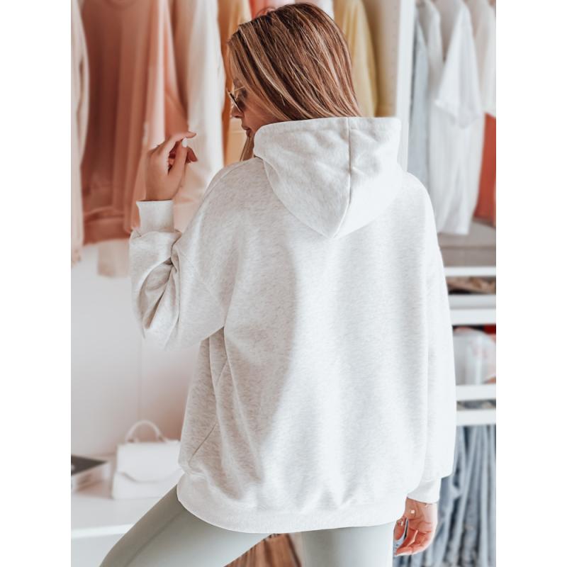 Dámská oversize mikina s kapucí MINMIN LOVE šedá