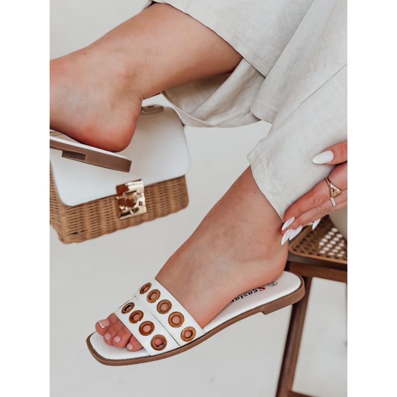 Dámské pantofle STELLSAN bílé