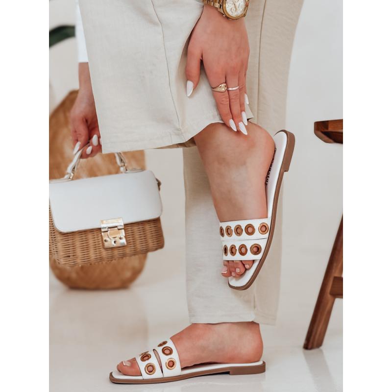 Dámské pantofle STELLSAN bílé