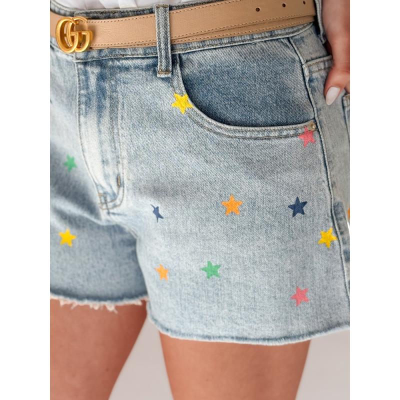Dámské džínové kraťasy STARSHINE modré