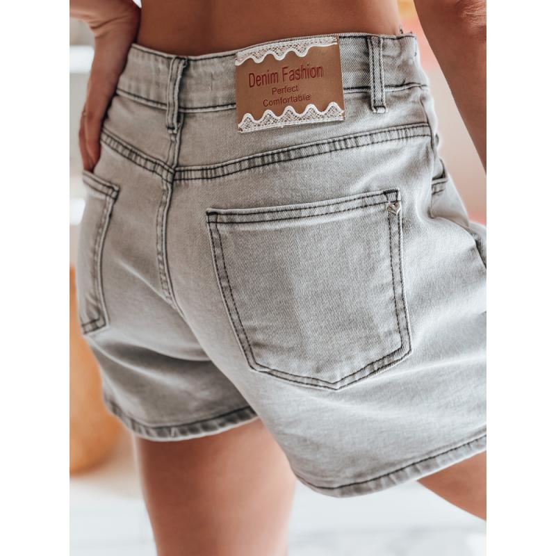 Női farmer rövidnadrág CHILL WRAP szürke